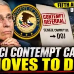 Fauci Contempt Case Moves to DOJ as Fifth Amendment Fight Intensifies