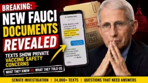 New Fauci documents and text messages reveal private discussions about COVID-19 vaccine safety concerns, pregnancy, and federal pandemic response.