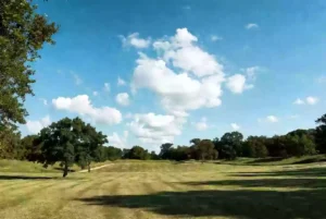 Public park with green open space in Texas County Oklahoma