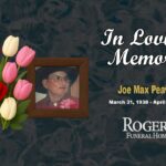 Joe Max Peavler March 31, 1938 – April 9, 2026