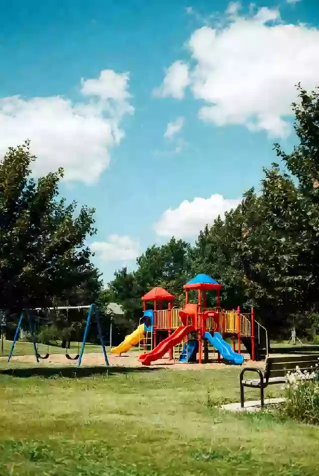 Clean modern playground in Edmond park