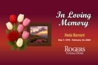 Heda Barnard May 7, 1975 – February 23, 2026