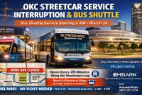 OKC Streetcar service interruption planned for March 25 & 26