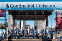 Oklahoma City leaders and Oklahoma City Thunder representatives broke ground