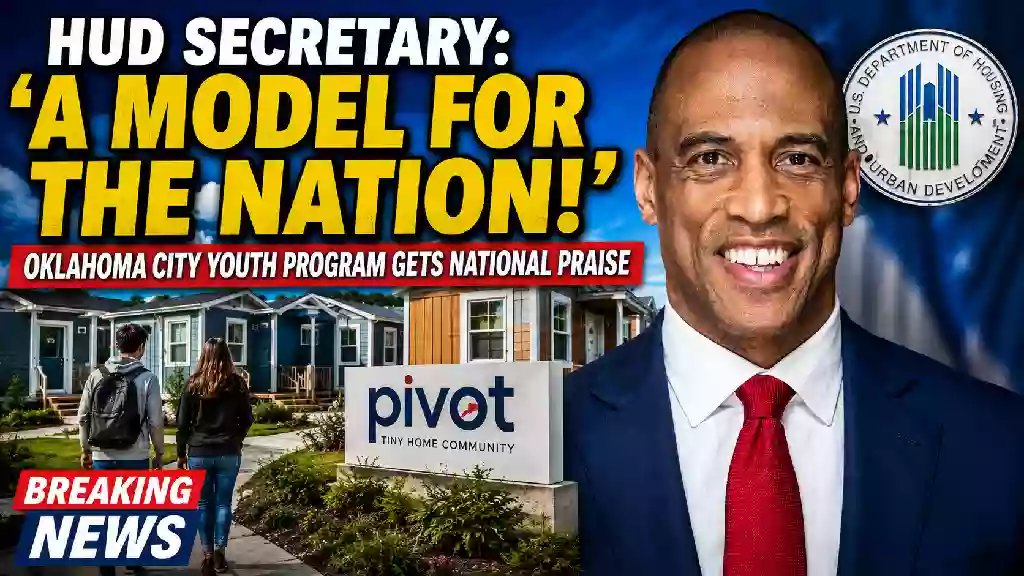 Scott Turner, U.S. Secretary of Housing and Urban Development, poses for an official portrait in a navy suit and red tie.