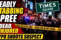 Deadly Times Square Stabbing Attack: One Woman Killed Another Victim Injured Before NYPD Shoots Suspect