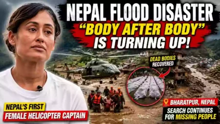 Priya Adhikari Nepal female helicopter rescue pilot discussing flood disaster and rescue missions