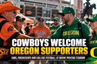 Oklahoma State Fans Roll Out the Welcome Mat for Oregon Supporters Ahead of Home Opener